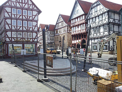 2014 Wetterschutz Marktplatz Fritzlar